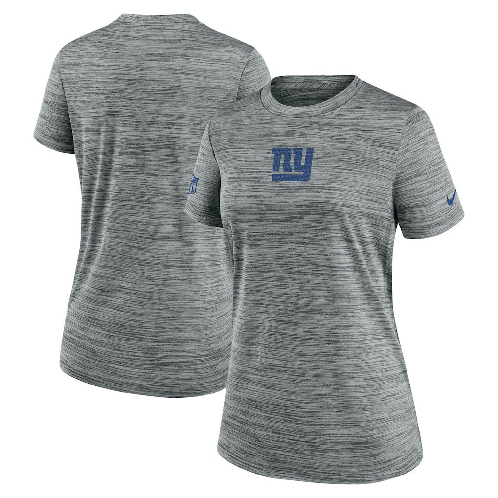 New York Giants Women's Sideline Velocity Dri-FIT T-Shirt Gray - Nike