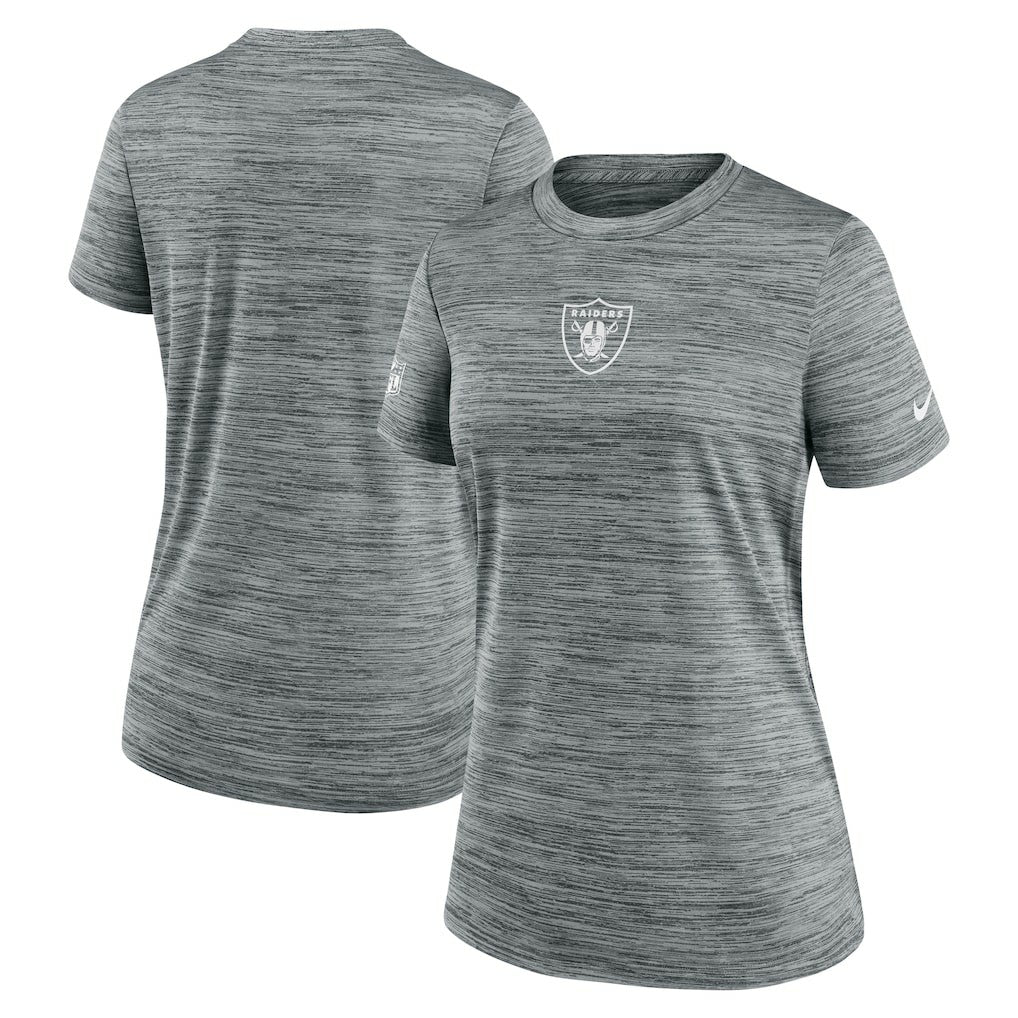 Las Vegas Raiders Women's Sideline Velocity Dri-FIT T-Shirt Gray - Nike
