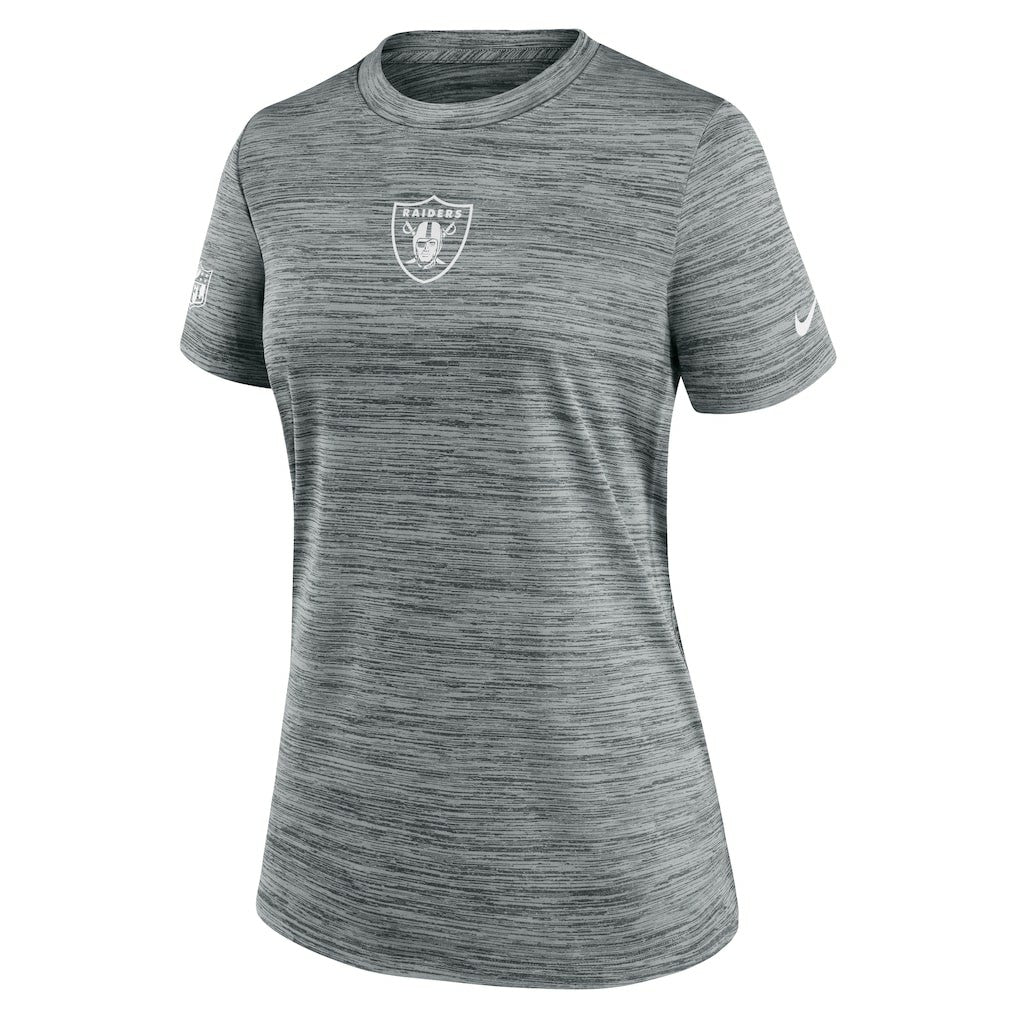 Las Vegas Raiders Women's Sideline Velocity Dri-FIT T-Shirt Gray - Nike