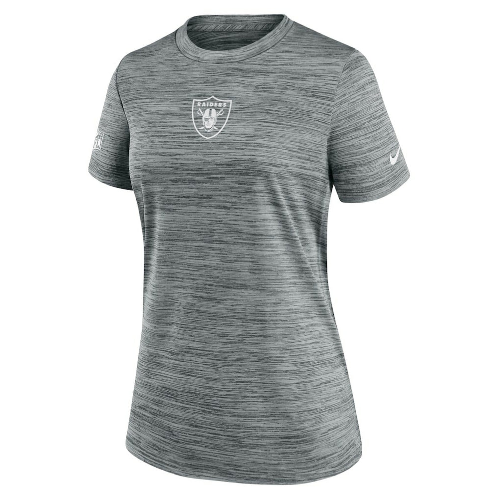 Las Vegas Raiders Women's Sideline Velocity Dri-FIT T-Shirt Gray - Nike