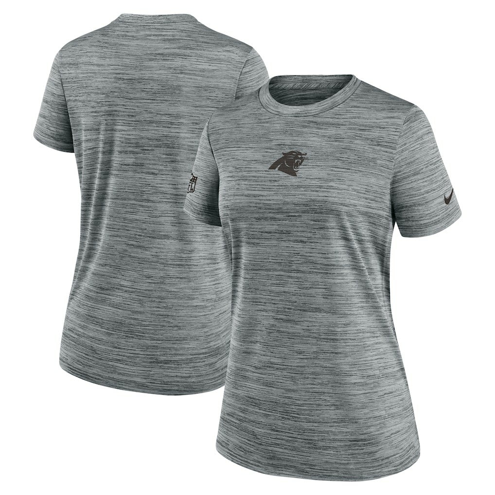 Carolina Panthers Women's Sideline Velocity Dri-FIT T-Shirt Gray - Nike