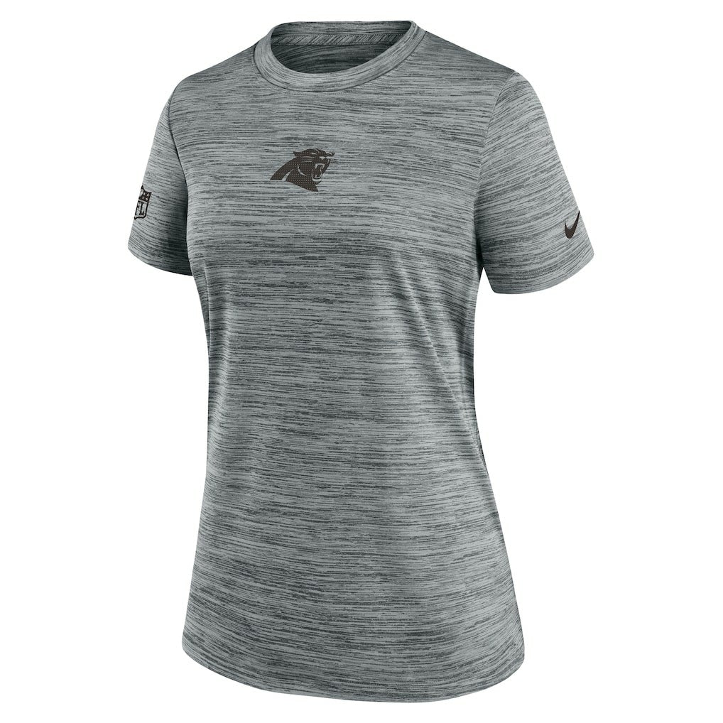 Carolina Panthers Women's Sideline Velocity Dri-FIT T-Shirt Gray - Nike