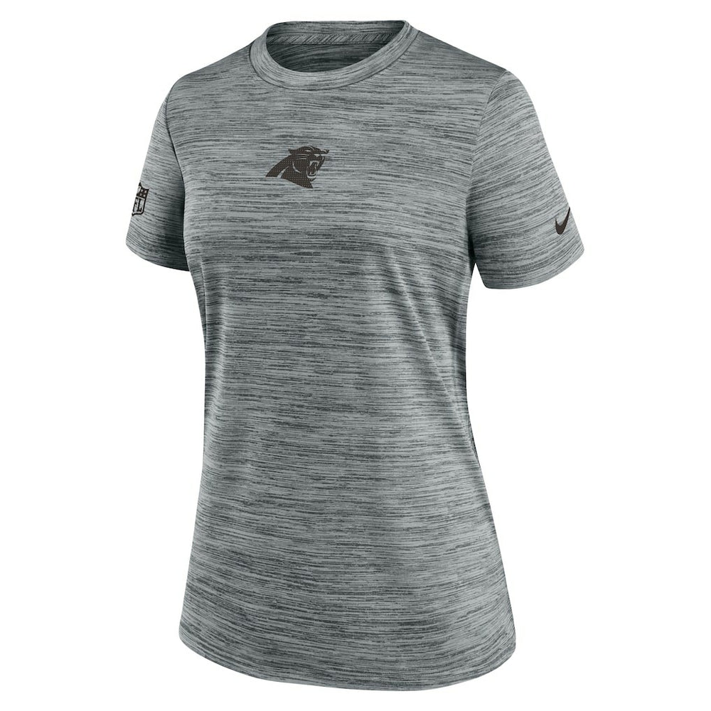 Carolina Panthers Women's Sideline Velocity Dri-FIT T-Shirt Gray - Nike