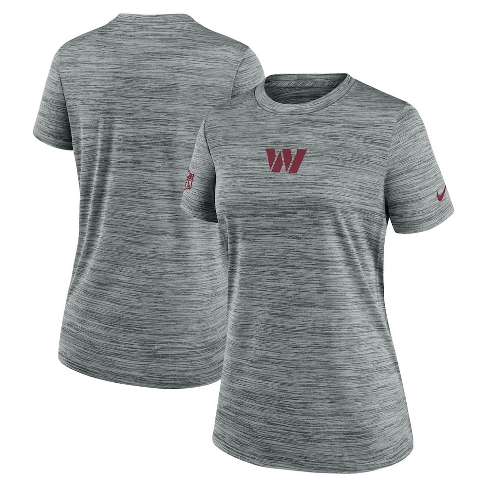 Washington Commanders Women's Sideline Velocity Dri-FIT T-Shirt Gray - Nike