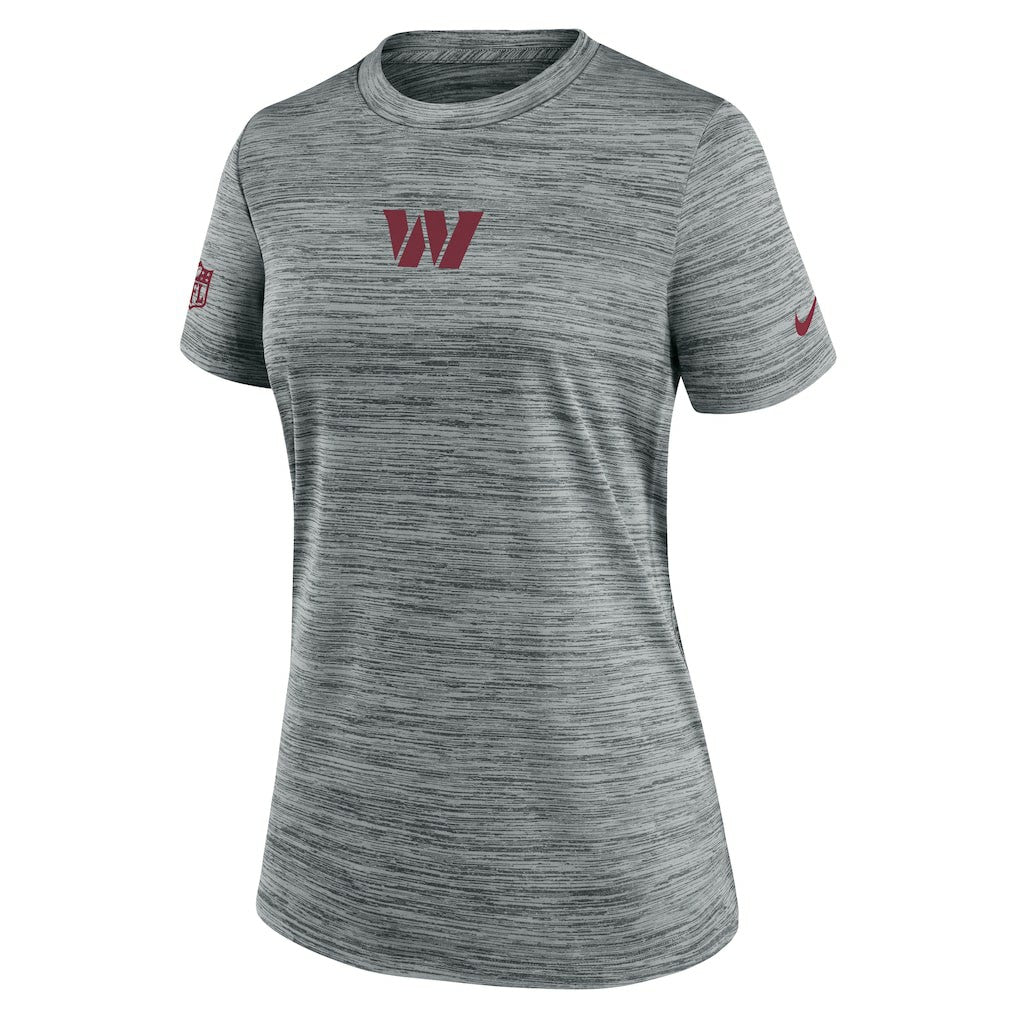 Washington Commanders Women's Sideline Velocity Dri-FIT T-Shirt Gray - Nike