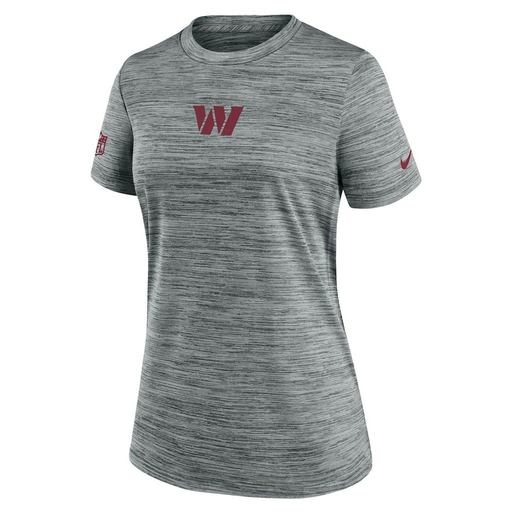 Washington Commanders Women's Sideline Velocity Dri-FIT T-Shirt Gray - Nike