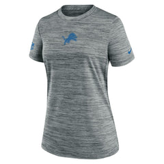 Detroit Lions Women's Sideline Velocity Dri-FIT T-Shirt Gray - Nike