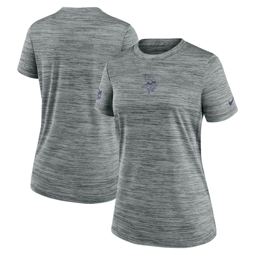 Minnesota Vikings Women's Sideline Velocity Dri-FIT T-Shirt Gray - Nike