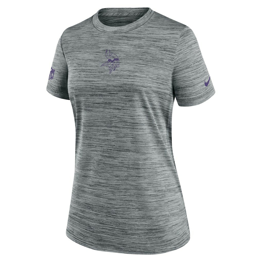 Minnesota Vikings Women's Sideline Velocity Dri-FIT T-Shirt Gray - Nike