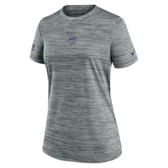 Minnesota Vikings Women's Sideline Velocity Dri-FIT T-Shirt Gray - Nike