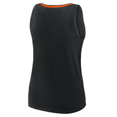 Cincinnati Bengals Logo Athletic Women's Stellar Win V-Neck Tank Top Black - NFL