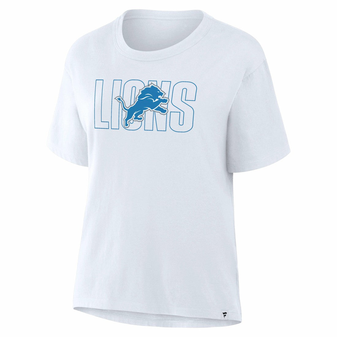 Detroit Lions Women's Line Em Up T-Shirt Ash - Fanatics