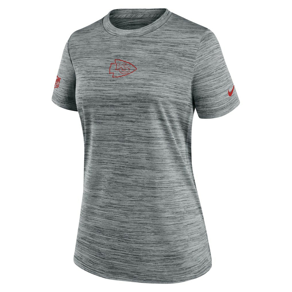Kansas City Chiefs Women's Sideline Velocity Dri-FIT T-Shirt Gray - Nike