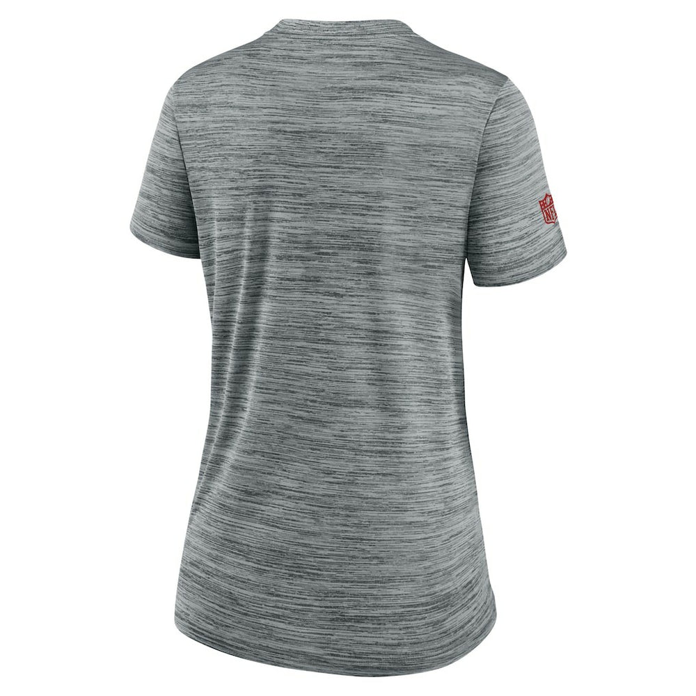 Kansas City Chiefs Women's Sideline Velocity Dri-FIT T-Shirt Gray - Nike