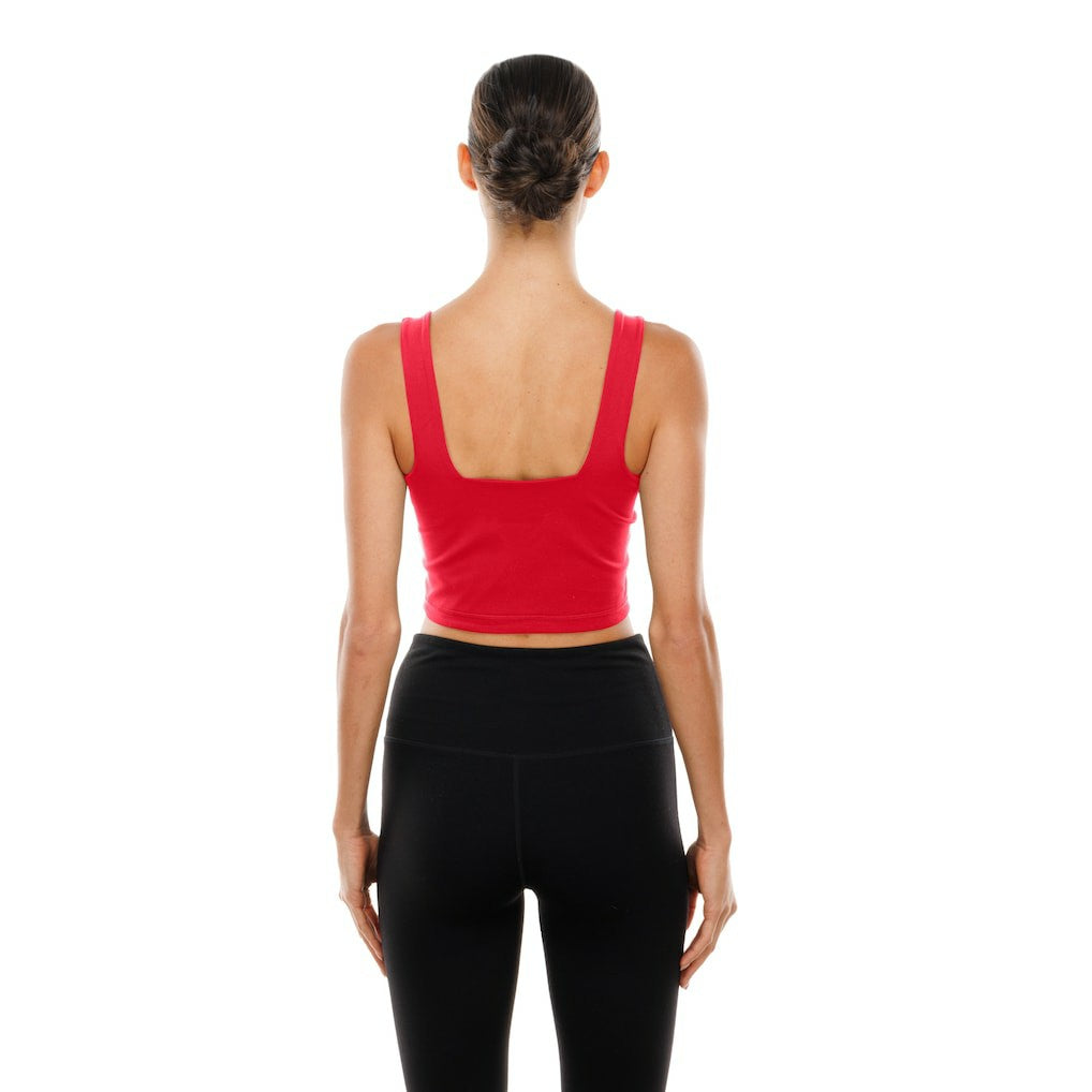 Kansas City Chiefs New Era Women's Reversible Cropped Sport Classics Tank Top Red/Black - NFL
