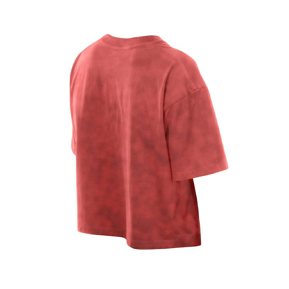 Kansas City Chiefs New Era Women's Cropped Boxy Sport Classics Mineral Wash T-Shirt Red - NFL