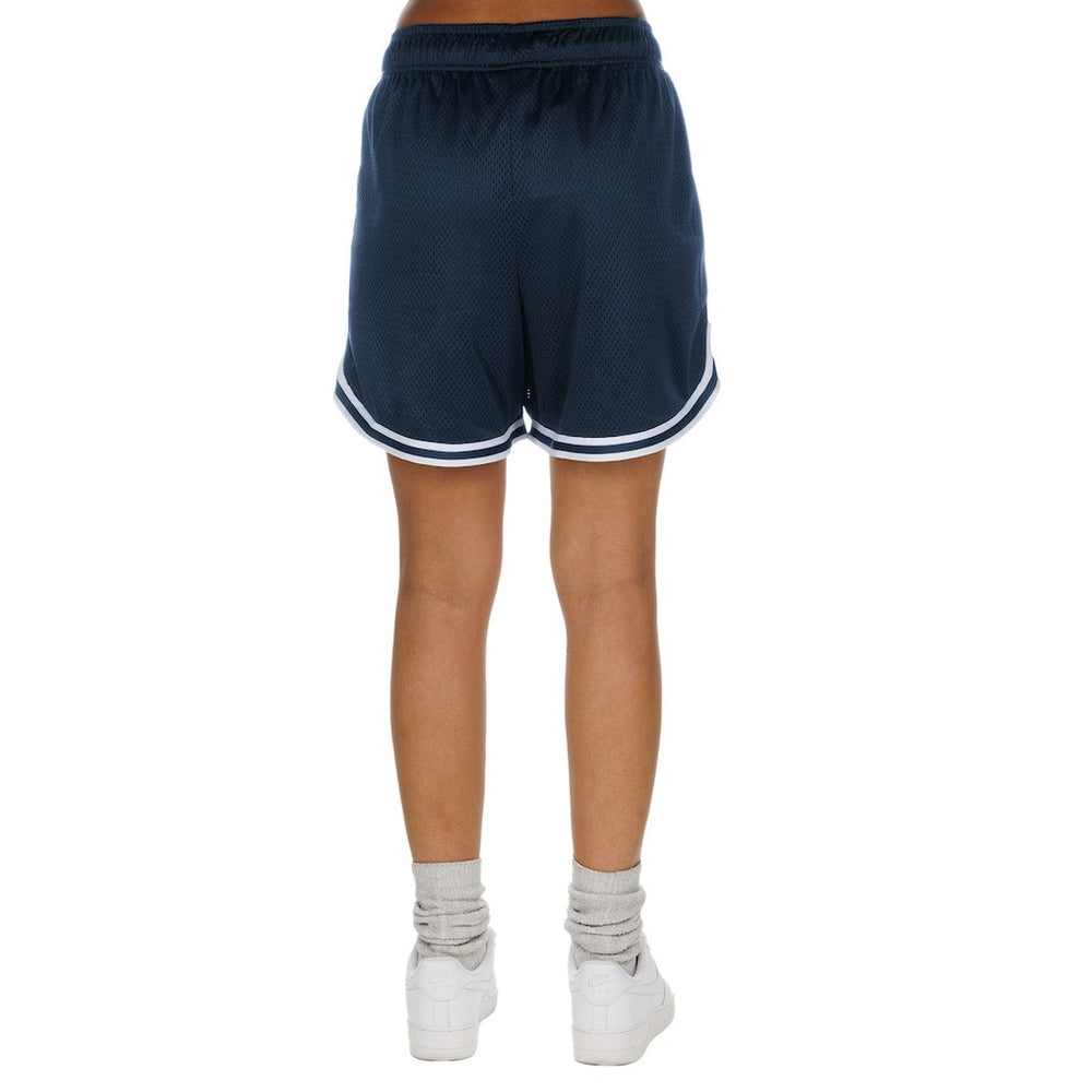Dallas Cowboys New Era Women's Sport Classics Mesh Shorts Silver/Navy - NFL