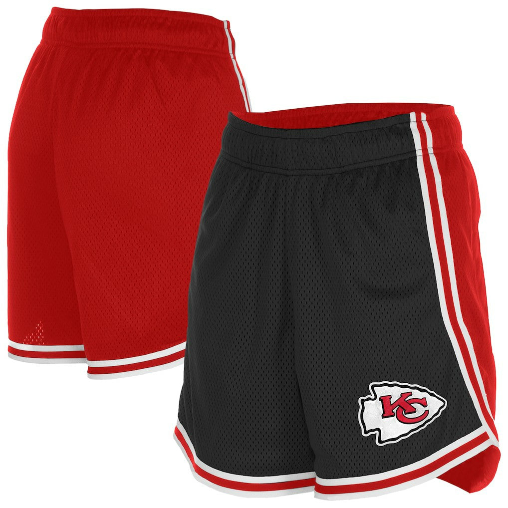 Kansas City Chiefs New Era Women's Sport Classics Mesh Shorts Black/Red - NFL