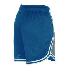 Detroit Lions New Era Women's Sport Classics Mesh Shorts Silver/Blue - NFL