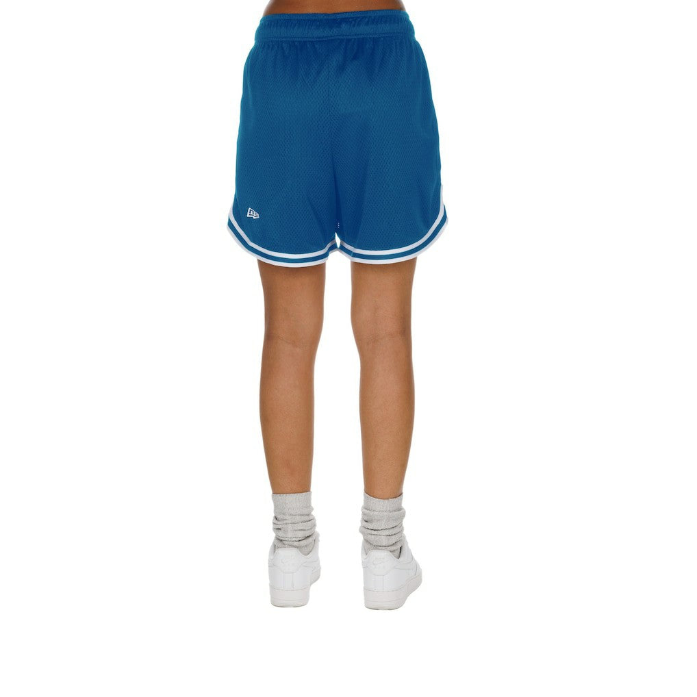 Detroit Lions New Era Women's Sport Classics Mesh Shorts Silver/Blue - NFL
