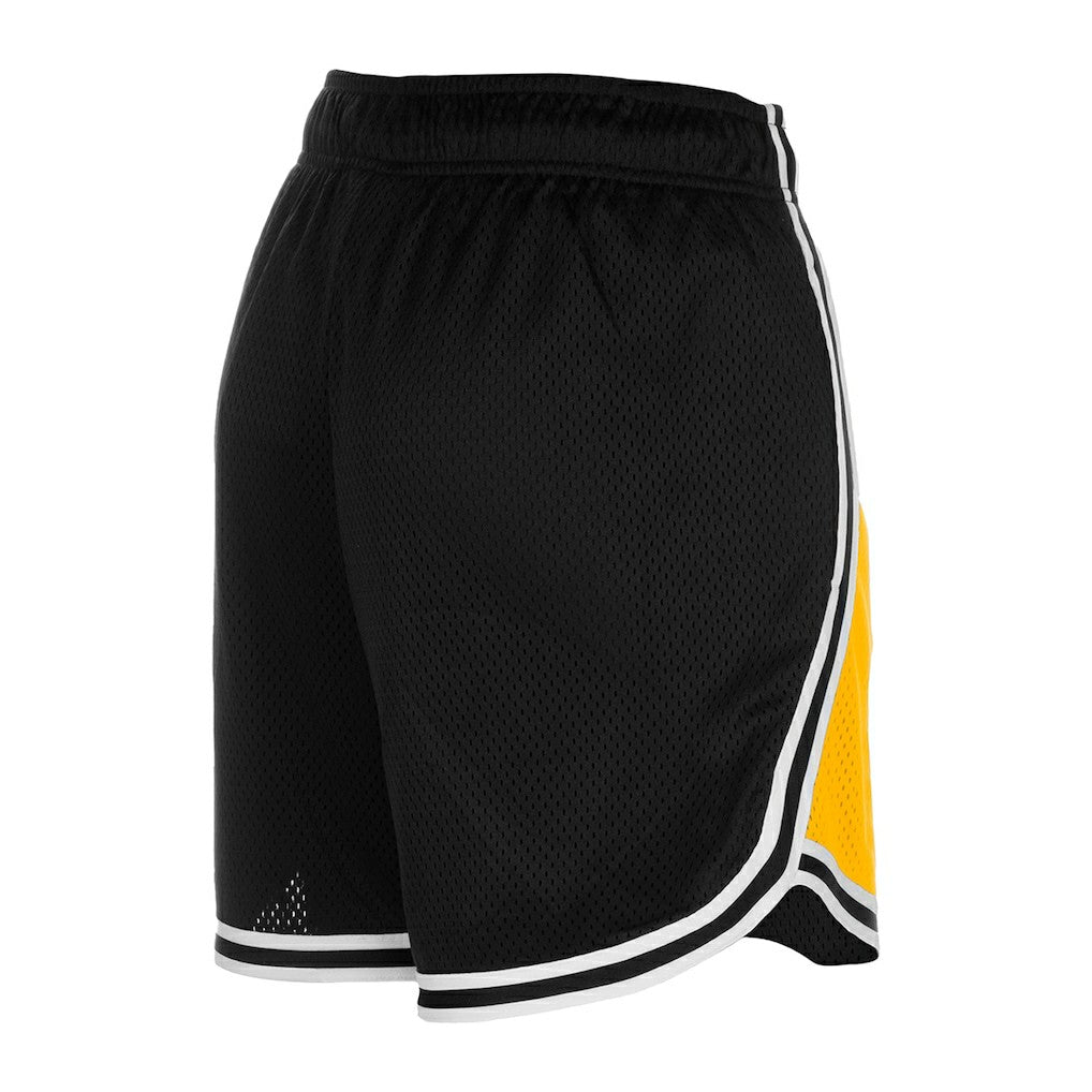 Pittsburgh Steelers New Era Women's Sport Classics Mesh Shorts Gold/Black - NFL
