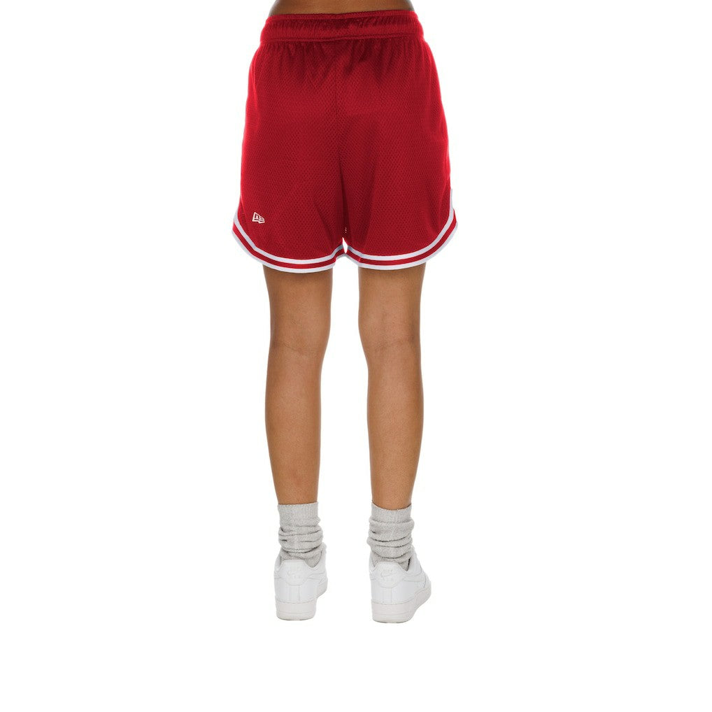 San Francisco 49ers New Era Women's Throwback Sport Classics Mesh Shorts Gold/Scarlet - NFL