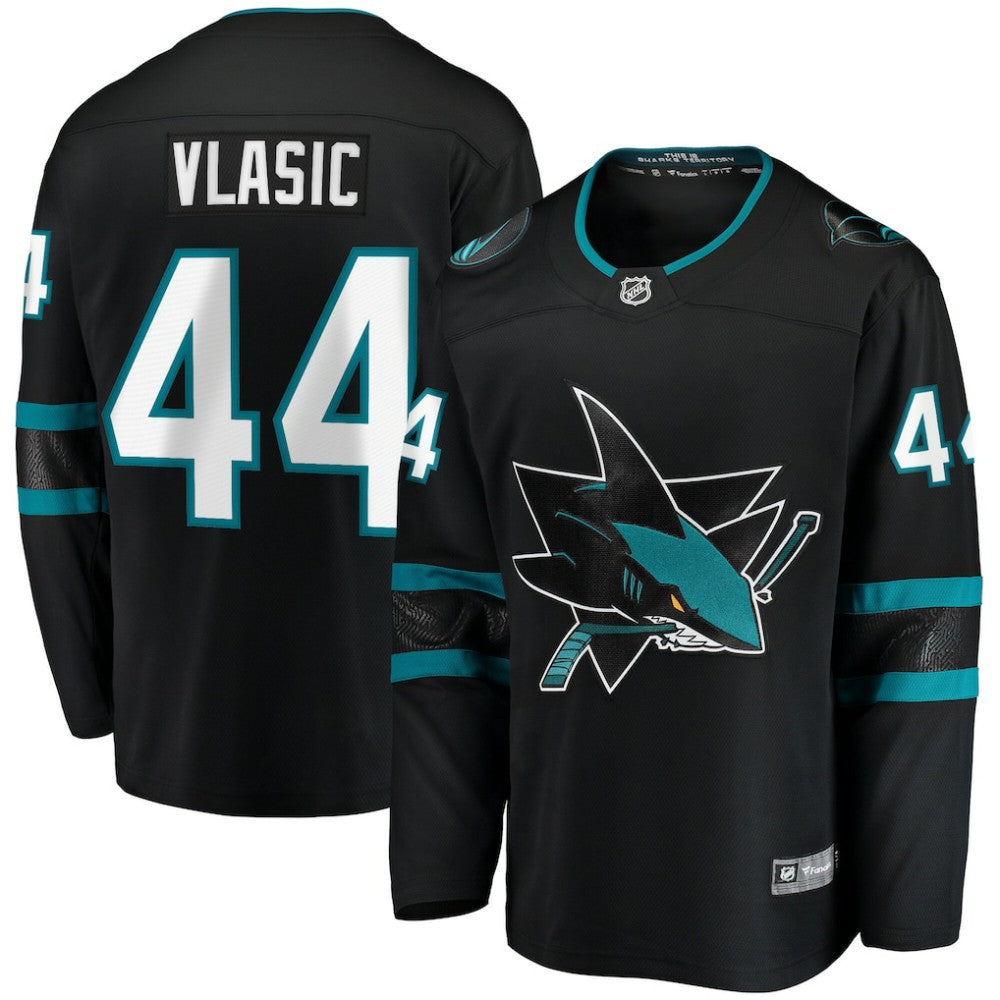 Marc-Edouard Vlasic San Jose Sharks Fanatics Breakaway Jersey - Black | NHL Jerseys