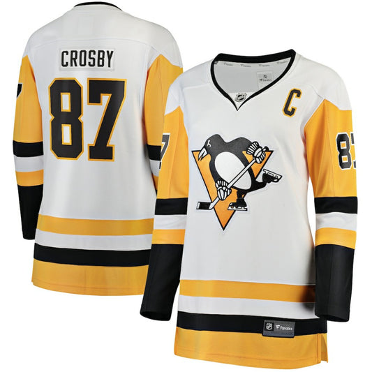 Sidney Crosby Pittsburgh Penguins Fanatics Women's Breakaway Jersey - White | NHL Jerseys