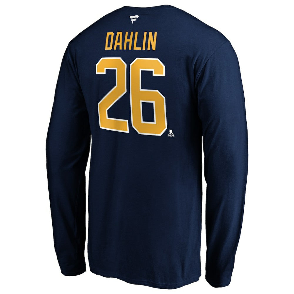 Rasmus Dahlin Buffalo Sabres - Fanatics Authentic Stack Name & Number T-Shirt Navy