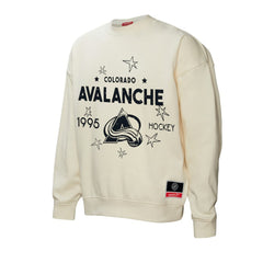 Colorado Avalanche - Mitchell & Ness Women's Logo 3.0 Pullover Sweatshirt Cream
