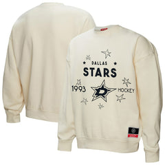 Dallas Stars - Mitchell & Ness Women's Logo 3.0 Pullover Sweatshirt Cream