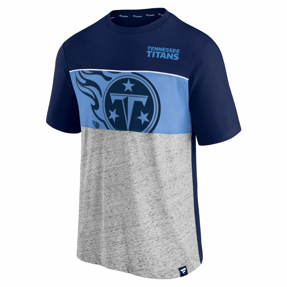 Tennessee Titans Colorblock T-Shirt Navy - Fanatics