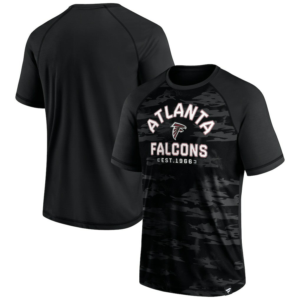 Atlanta Falcons Hail Mary Raglan T-Shirt Black - Fanatics