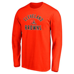 Cleveland Browns Team Arc Knockout Long Sleeve T-Shirt Orange - Fanatics