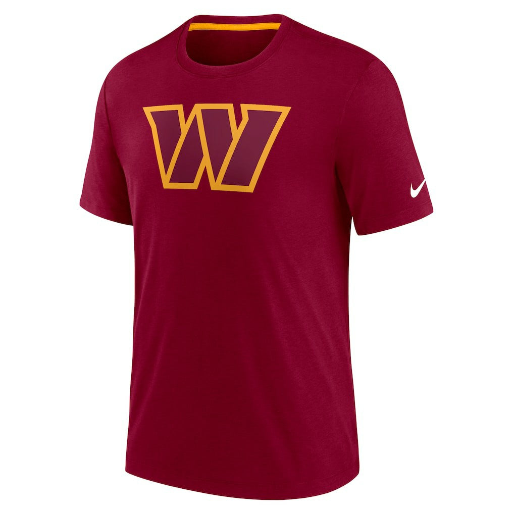Washington Commanders Playback Logo Tri-Blend T-Shirt Burgundy - Nike