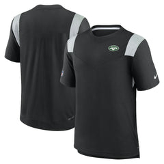 New York Jets Sideline Tonal Logo Performance Player T-Shirt Black - Nike