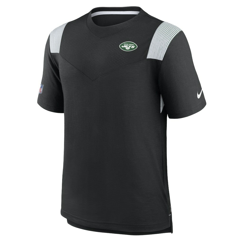 New York Jets Sideline Tonal Logo Performance Player T-Shirt Black - Nike