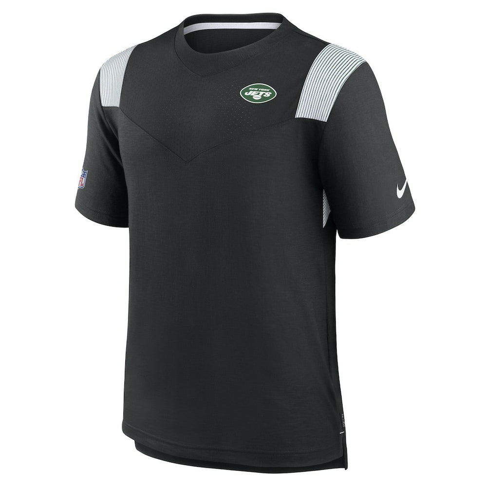 New York Jets Sideline Tonal Logo Performance Player T-Shirt Black - Nike