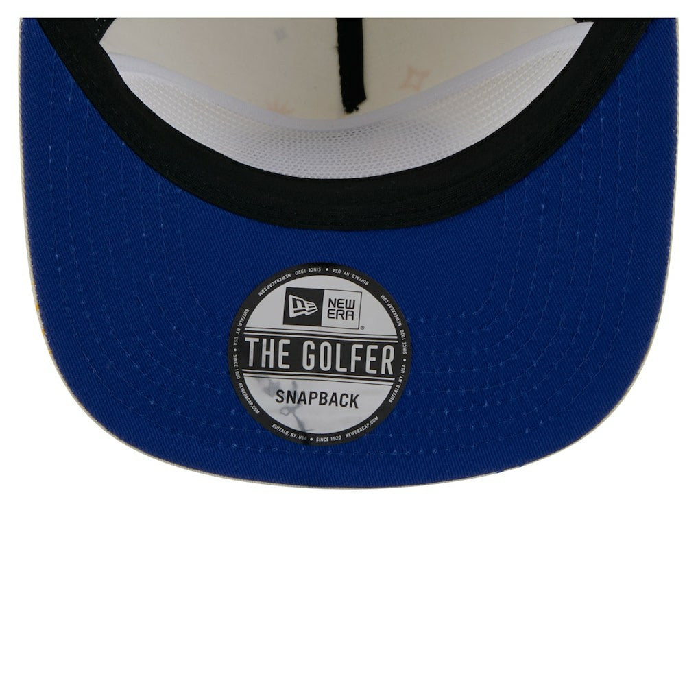 New Era - Golden State Warriors Lunar Golfer Snapback Hat - Cream