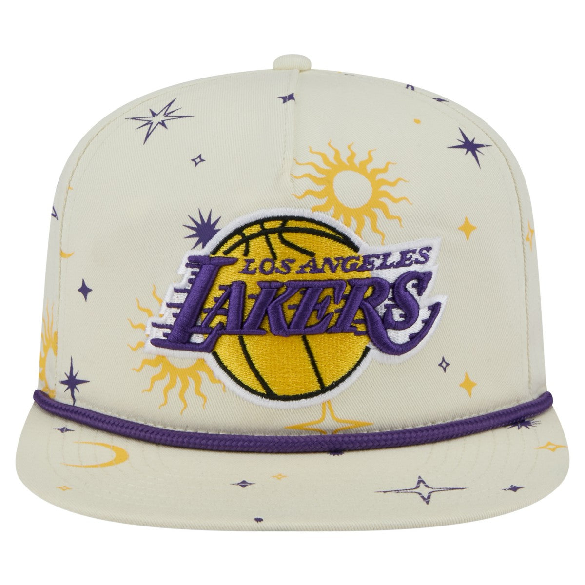 New Era - Los Angeles Lakers Lunar Golfer Snapback Hat - Cream