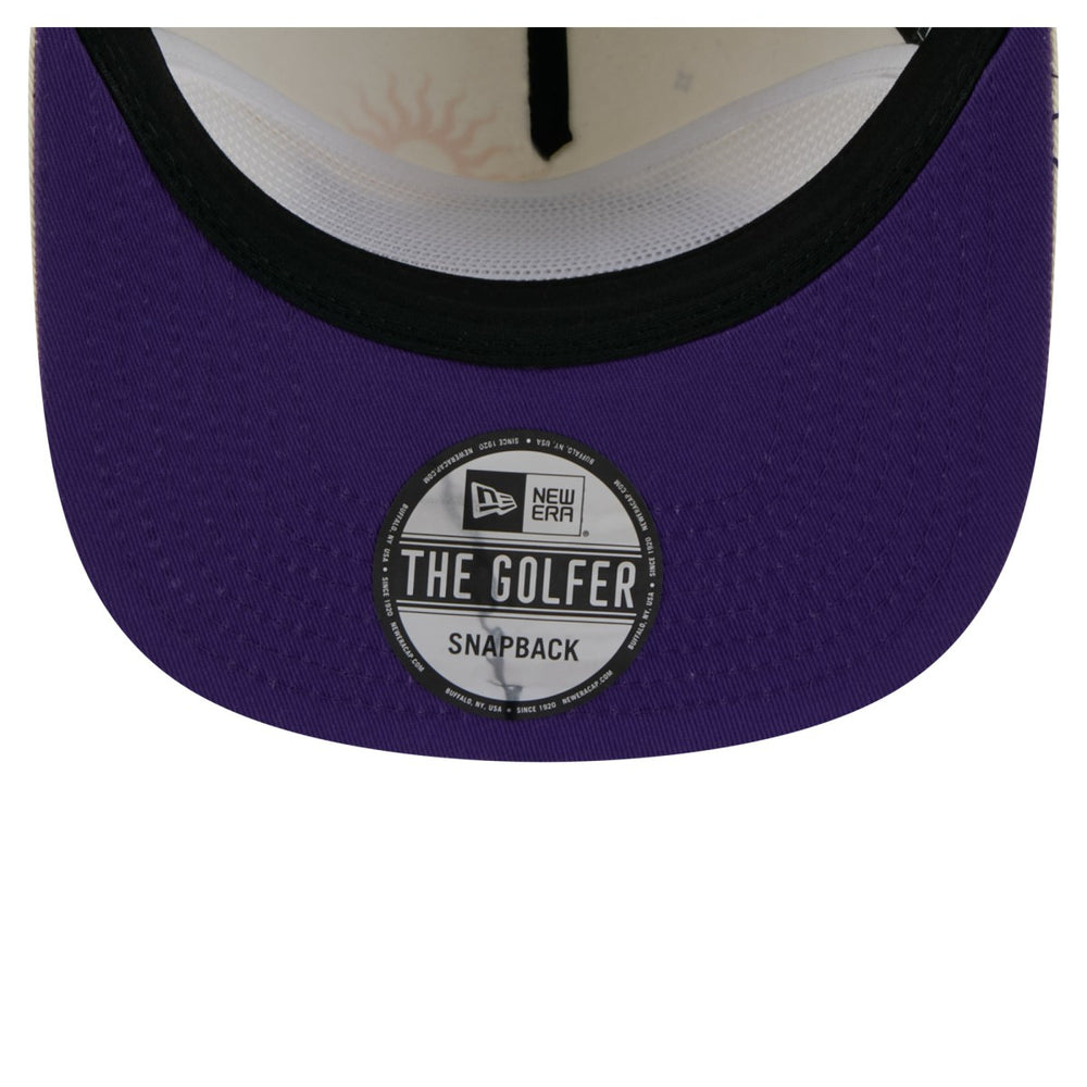 New Era - Los Angeles Lakers Lunar Golfer Snapback Hat - Cream