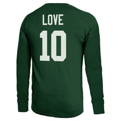 Jordan Love Green Bay Packers Majestic Threads Name & Number Long Sleeve T-Shirt Green - NFL