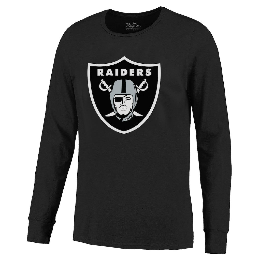 Maxx Crosby Las Vegas Raiders Majestic Threads Name & Number Non-Distressed Long Sleeve T-Shirt Black - NFL
