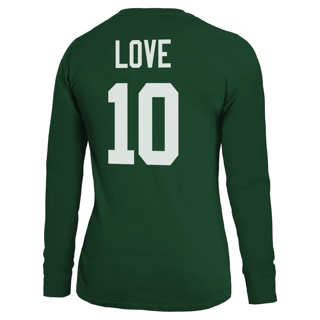 Jordan Love Green Bay Packers Majestic Threads Women's Name & Number Long Sleeve T-Shirt Green - NFL