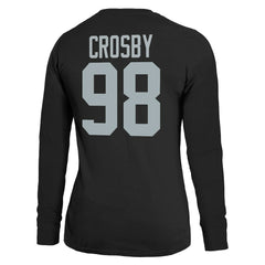 Maxx Crosby Las Vegas Raiders Majestic Threads Women's Player Name & Number Long Sleeve T-Shirt Black - NFL