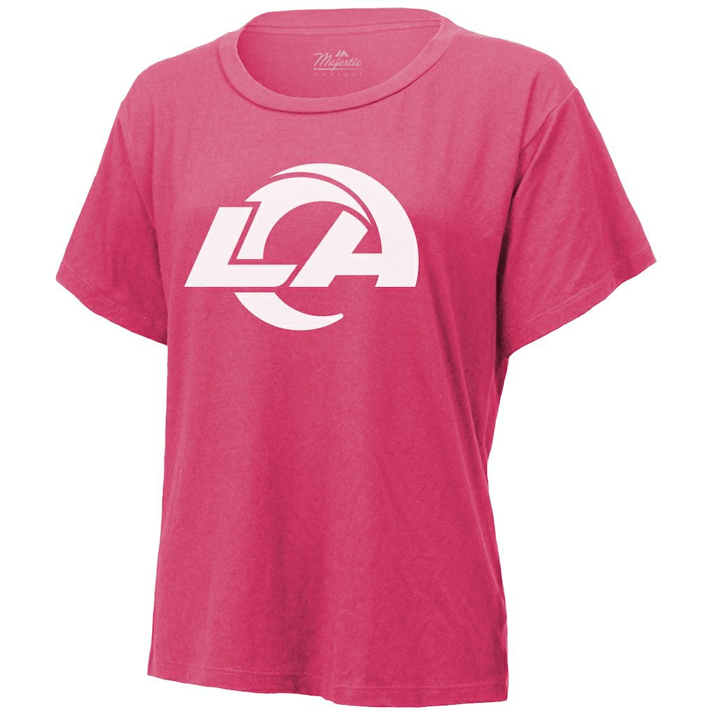 Puka Nacua Los Angeles Rams Majestic Threads Women's Name & Number T-Shirt Pink - NFL