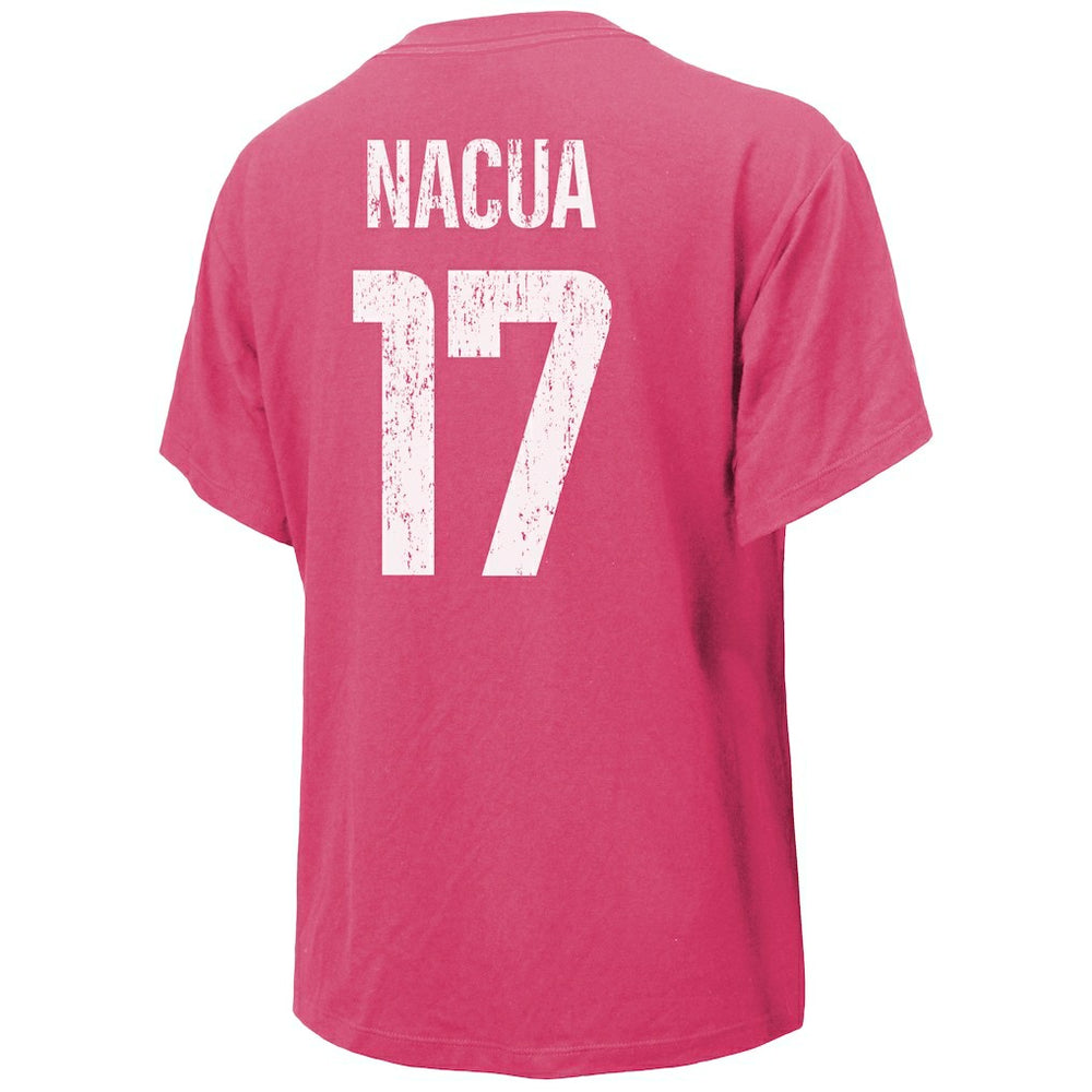 Puka Nacua Los Angeles Rams Majestic Threads Women's Name & Number T-Shirt Pink - NFL