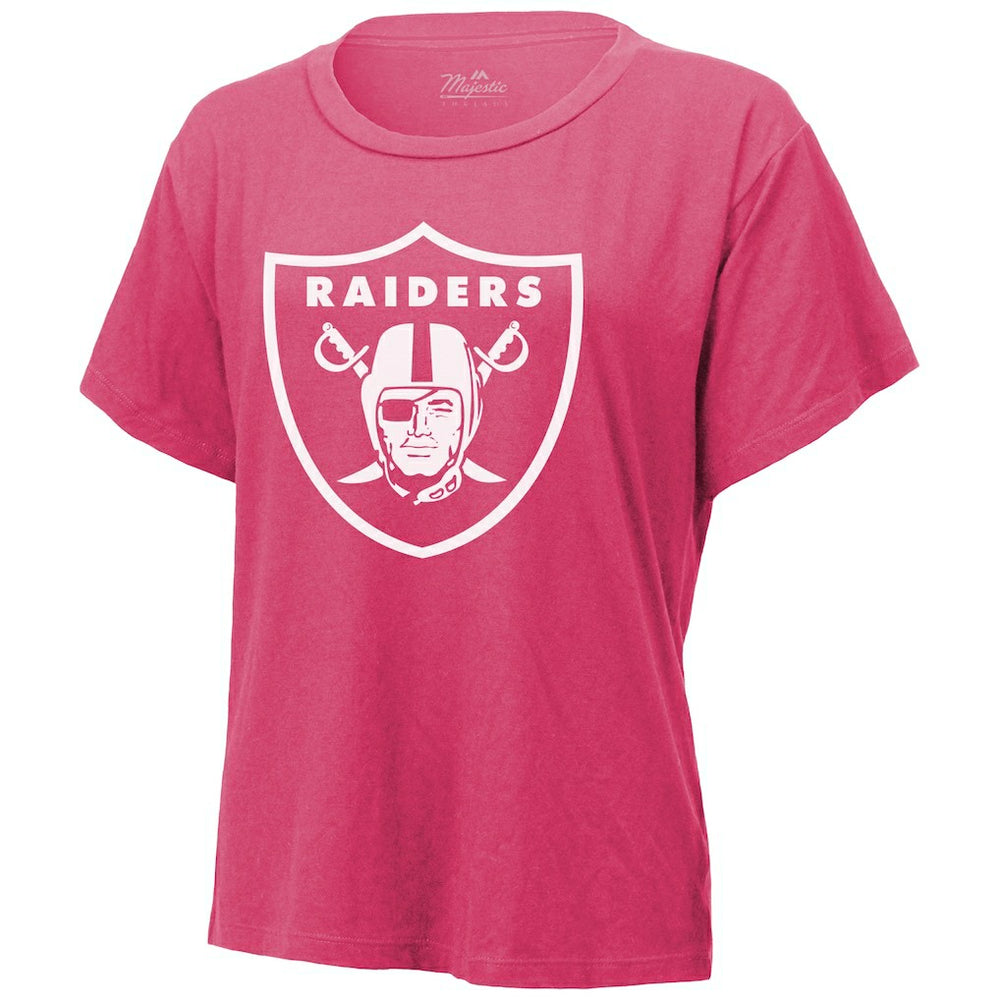 Maxx Crosby Las Vegas Raiders Majestic Threads Women's Name & Number T-Shirt Pink - NFL