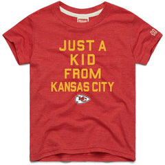 Kansas City Chiefs Homage Youth Just a Kid Tri-Blend T-Shirt Red - NFL
