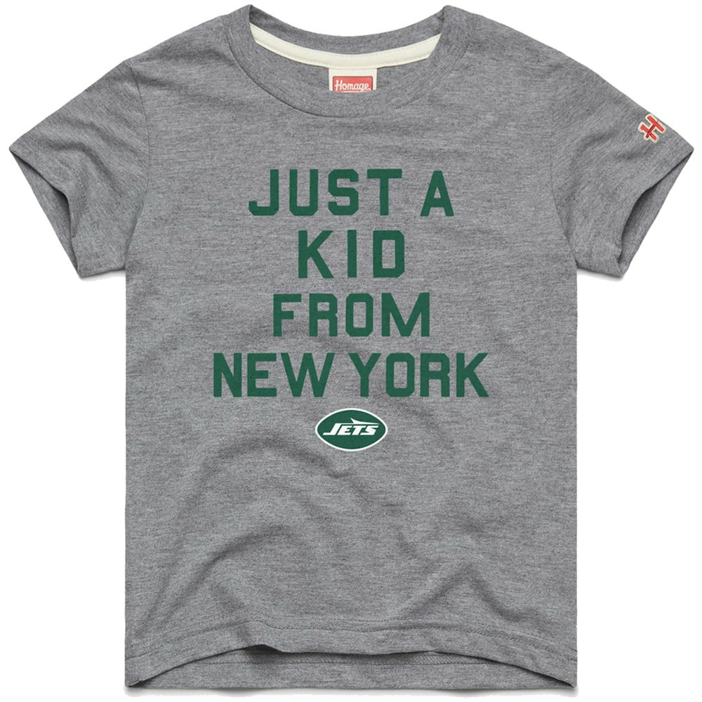 New York Jets Homage Youth Just a Kid Tri-Blend T-Shirt Gray - NFL